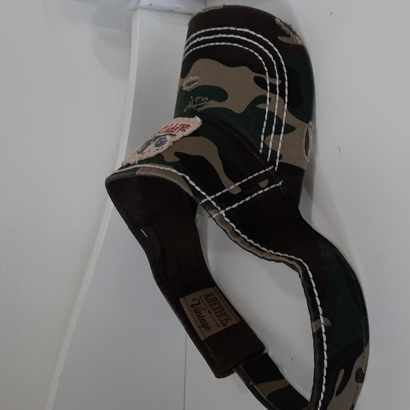 Visor Hat Cap Headwear Golf Camping Vacation Happy Camper KBETHOS Camoflage Camo - Picture 6 of 9